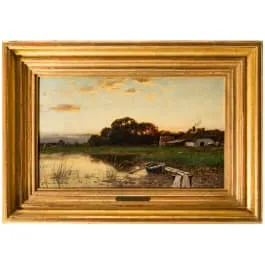 „Abendstimmung", Konrad Alexander Müller-Kurzwelly (Chemnitz 1855–1914 Berlin)