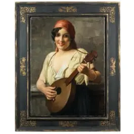 Hans Hassenteufel (1887–1943), „Musicista con mandolino“, Monaco, prima metà del XX secolo