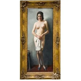 《站立的女性裸体》，Hans Hassenteufel（汉堡 1887–1943 慕尼黑），20世纪上半叶
