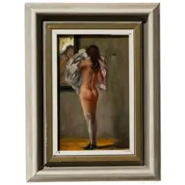 „Nudo femminile“, Max Brüning (Delitzsch 1887–1968 Lindau/Bodensee)