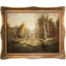 „Parforcejagd”, Fritz Möritz (Düsseldorf 1922–1994 Niederzier)