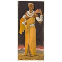 《马赛女孩》，归于维尔纳·派纳（杜塞尔多夫 1897–1984 莱希林根），1952年