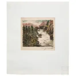 „Torrente di montagna” (dalla serie „Paesaggi svizzeri”), Lovis Corinth (Tapiau/Prussia Orientale 1858–1925 Zandvoort), 1923
