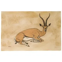 《Gazelle》，归于Werner Peiner（杜塞尔多夫 1897–1984 Leichlingen）