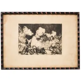 《无题》（街景），Klaus Richter（柏林 1887–1948 柏林），日期1919年