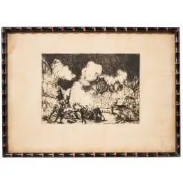 „Senza titolo” (scena di strada), Klaus Richter (Berlino 1887–1948 Berlino), datato 1919