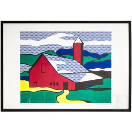 „Red Barn II”, poster da Roy Lichtenstein (New York 1923–1997 New York)