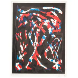 „Jäger Motiv 1“, A. R. Penck (Dresda 1939–2017 Zurigo), probabilmente 1990