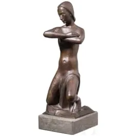 „Akt mit verschränkten Armen“, Peter Terkatz (Viersen 1880-1954 Bad Honnef)