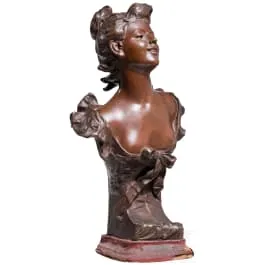《La Rieuse》，Hippolyte François Moreau（第戎 1832 – 1927 塞纳河畔讷伊），约1900年