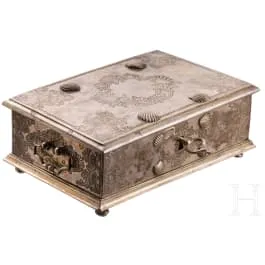 Rare cassette rococo, Amsterdam, Arnoldus van Geffe (Giffen), vers 1760/70