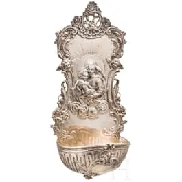 Acquasantiera, tedesca, circa 1900