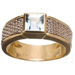 Bague avec aigue-marine, Italie
