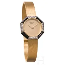 Chopard damearmbandsur med onykskrans og diamanter, Schweiz, 1960'erne/70'erne