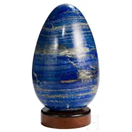 Grand œuf en lapis-lazuli, Afghanistan, fin du 20e siècle