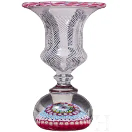 带花瓶底座（笔架）的镇纸，Saint Louis，1973年