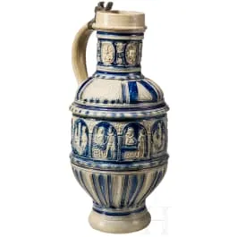 Cruche à frise médiane, Westerwald, vers 1600