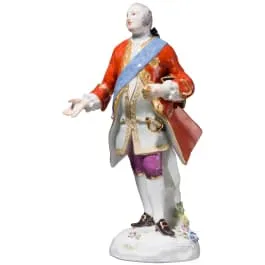 Cavalier with order ribbon, Johann Joachim Kaendler, 1744 (design), Meissen, 20th c. (execution)