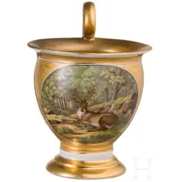 Ceașcă de vânătoare, Meissen, circa 1830