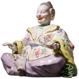 Vrouwelijke knikkende pagode, Johann Joachim Kaendler, circa 1730 (model), Meissen, 20e eeuw