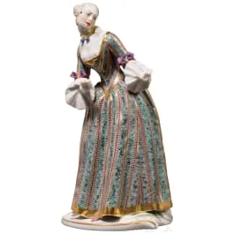 'Isabella' uit de Commedia dell'arte, Franz Anton Bustelli, circa 1760 (ontwerp), Nymphenburg, 20e eeuw