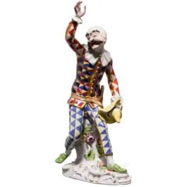 Dancing Harlequin, Johann Joachim Kaendler, 1764 (model), Meissen, before 1934 (execution)