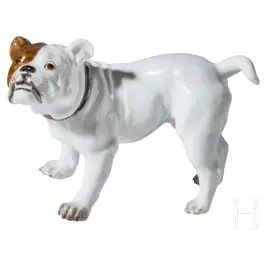 Bulldog, Erich Hösel, 1908. (model), Meissen, oko 1920. (izvedba)