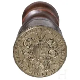 Lavsseglet for garverne i Hildesheim, tysk, omkring 1700