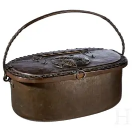 Ovalni bakreni kotao za ribu, Nürnberg, oko 1700.