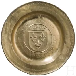 Grande coppa Beckenschläger con stemma reale francese, XVI sec.