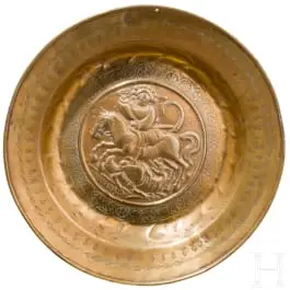 Beckenschlägerskål med Sankt Georg, Nürnberg, 16. årh.