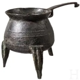Bronz háromlábú üst (grapen), észak-német/holland, 16. sz.