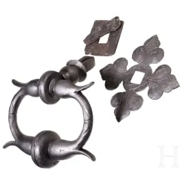 Stor dørhammer af smedejern, tysk, omkring 1600