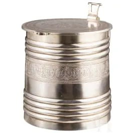 泛斯拉夫风格银质大杯，俄罗斯，莫斯科，W. Aikmow，1892年