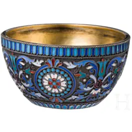 Miska cloisonné emaliowana, Rosja, Moskwa, A. Jegorow, 1889