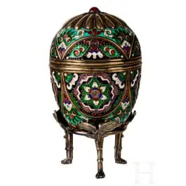Velikonoční vejce ze smaltu cloisonné, Rusko, 2. polovina 20. století