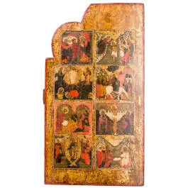 Flügel eines (Königstür-)Triptychons, Russland, um 1700