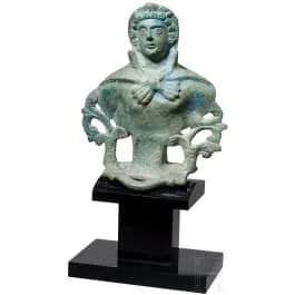 Romersk vognbeslag, Herkulesbuste, bronze, 2.-3. årh. e.Kr.