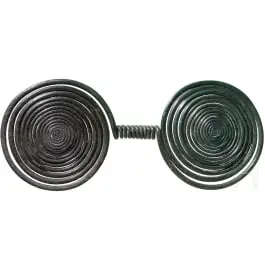 Késő bronzkori kettős spirál sötétzöld patinával, i. e. 9. század