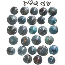 27 Bronze Age tutuli and five lunula pendants, 13th-10th century BC