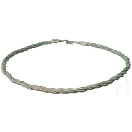 Colier de bronz, germanic, sfârșitul sec. III–IV