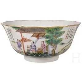 粉彩碗，中国，可能为咸丰时期（1831-1861），约1850年