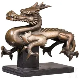 小龙铜像，日本，江户时代