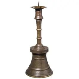 雕刻清真寺烛台，叙利亚，19世纪