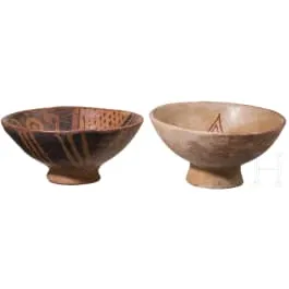 Two pre-Columbian bowls, probably Ecuador, Carchi, 800 - 1500 AD