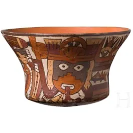 前哥伦布时期陶碗，秘鲁，可能为纳斯卡文化（Nazca），3至8世纪