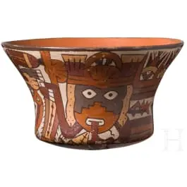 前哥伦布时期陶碗，秘鲁，可能为纳斯卡文化（Nazca），3至8世纪