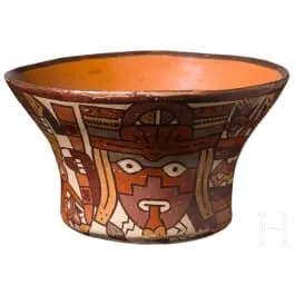 小型前哥伦布时期陶碗，秘鲁，可能为纳斯卡文化（Nazca），3至8世纪