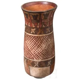 Vase précolombien, Pérou, probablement culture Nasca (Nazca), 3e - 8e siècle