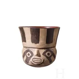 球形陶杯，秘鲁，可能为纳斯卡文化，3至8世纪
